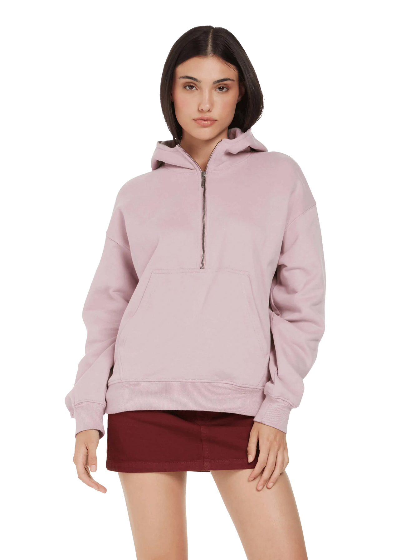 Organic Half Zip Hoodie: Womens – Earth Wardrobe