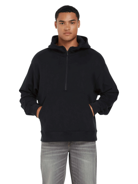 Organic Half Zip Hoodie: Unisex