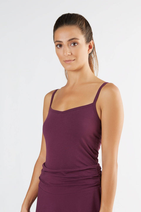 Organic Stretch Vest with Spaghetti Straps: Womens