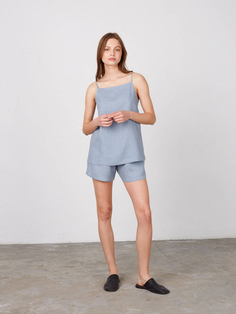 Linen Strap Vest: Womens