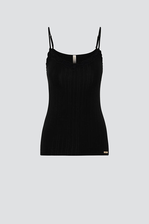 Fairtrade Organic Ribbed Camisole Top: Womens