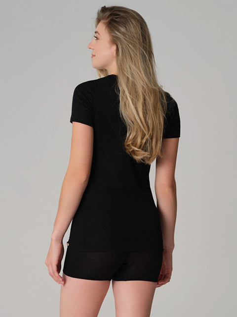 Merino Wool & Silk Thermal T-shirt: Womens
