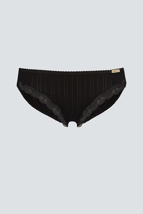 Organic Ribbed Briefs: Womens