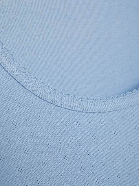 Organic Cotton Breathable Long Sleeve Undershirt: Womens