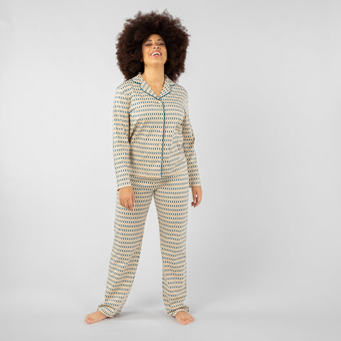 Fairtrade Organic Collared Pyjamas Set