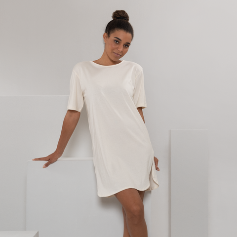 Organic Cotton Night Shirt: Womens – Earth Wardrobe Organic Cotton Night Shirt: Womens – Earth Wardrobe