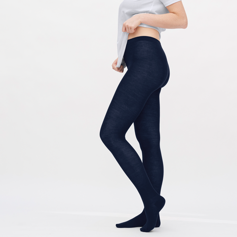 Organic Wool & Cotton Tights: Womens