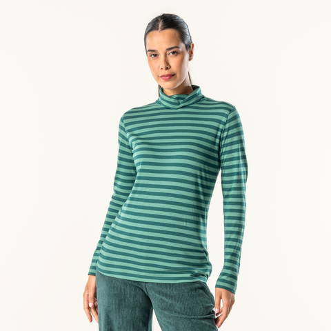 Organic Cotton Turtleneck T-shirt: Womens