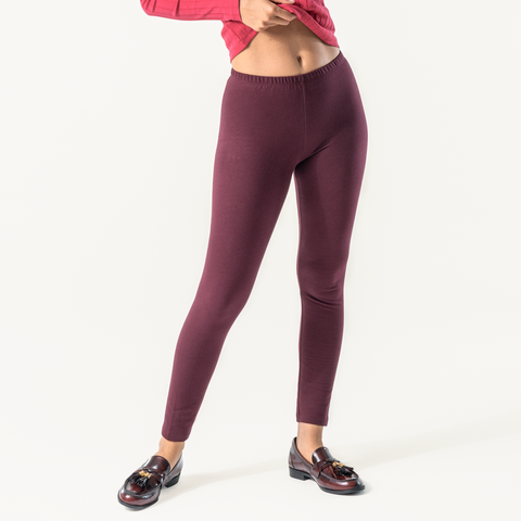 Organic Stretch Fleece Leggings: Womens