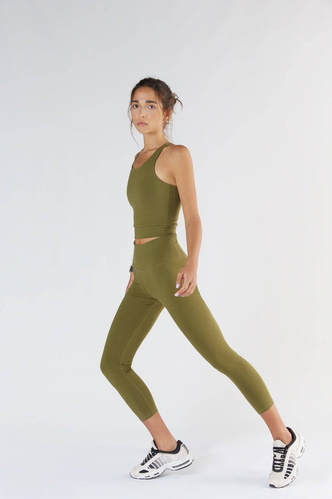 Organic 7/8 Stretch Leggings: Womens