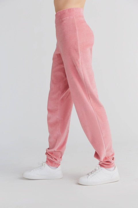 Organic Soft Fleece Cuffed Sweatpants: Womens