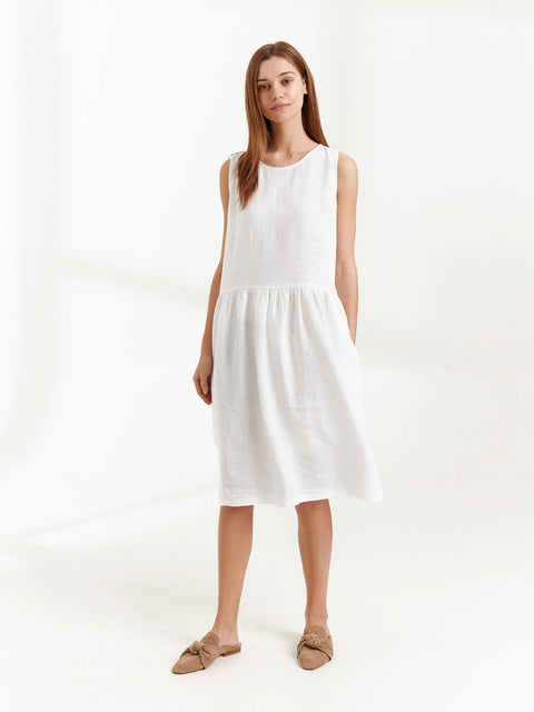 Linen Sleeveless Dress