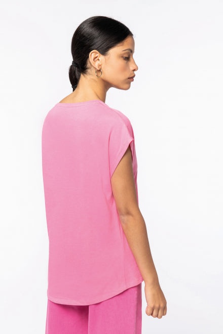 Organic Oversized V-neck T-shirt: Womens