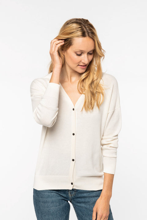 Organic Cotton & Tencel Cardigan: Womens