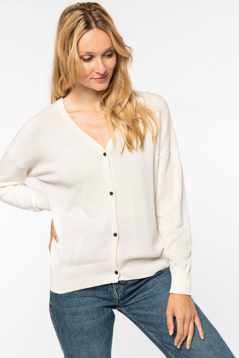 Organic Cotton & Tencel Cardigan: Womens