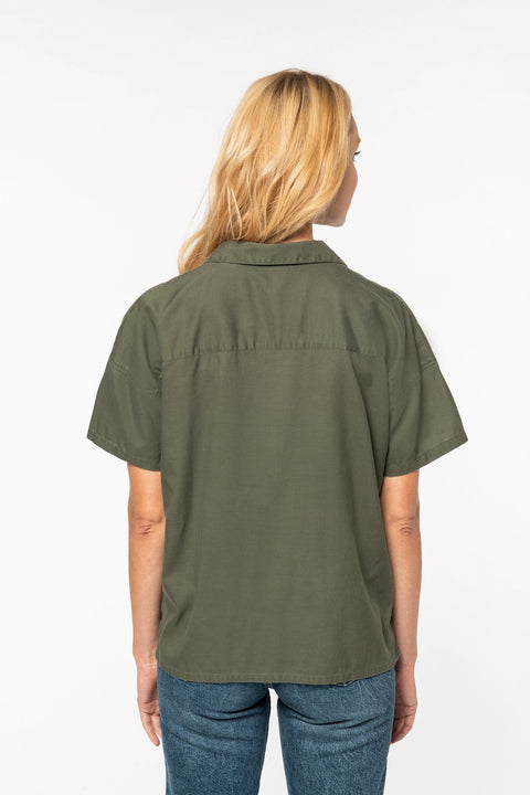 Tencel Oversized Shirt: Womens