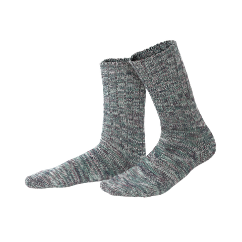 Organic Cotton Mouline Knit Socks: Unisex