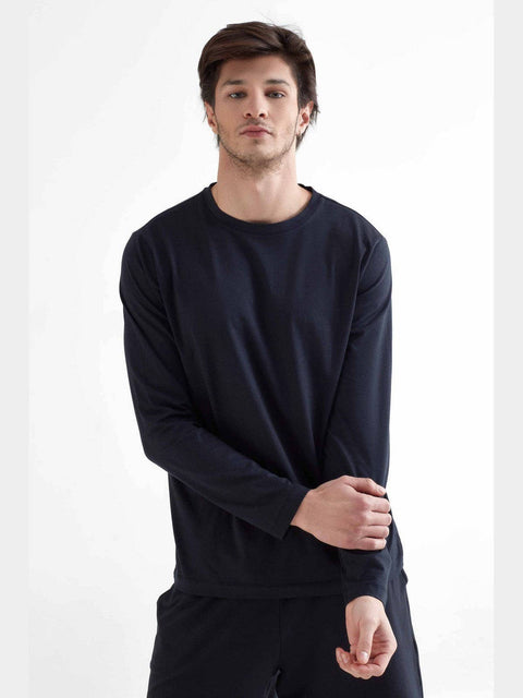 Organic Cotton & Modal Long Sleeve T-shirt: Mens