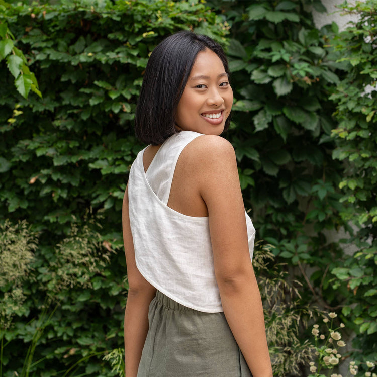 Organic Crop Tank Top: Womens
