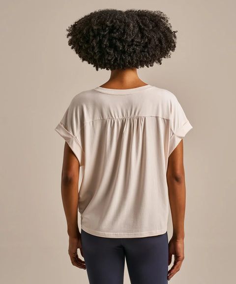 Organic Cotton & Modal Drape T-shirt: Womens