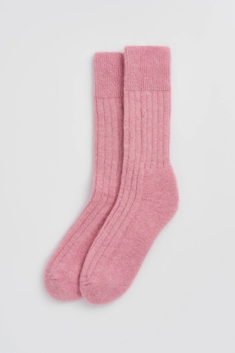 Alpaca Ultra Soft Ribbed Bed Socks