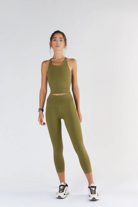 Organic 7/8 Stretch Leggings: Womens