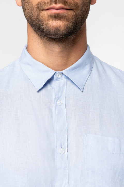 Linen Long Sleeve Shirt: Mens