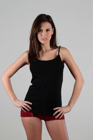 Open image in slideshow, Organic Vest with Spaghetti Straps: Womens
