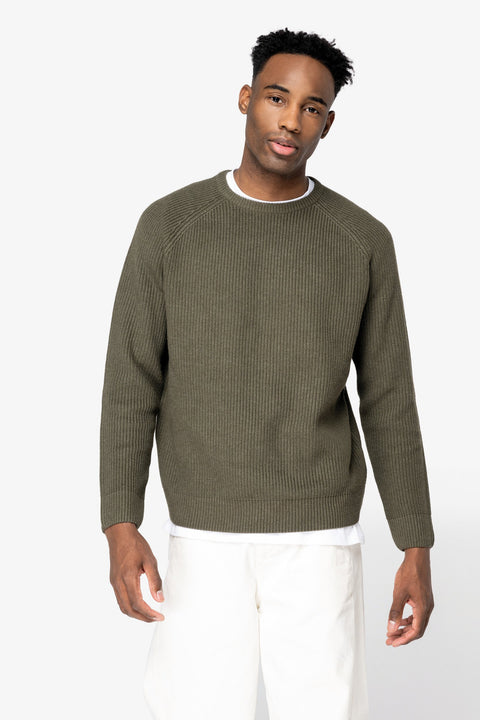 Organic & Recycled Polyester Chunky Knit Sweatshirt