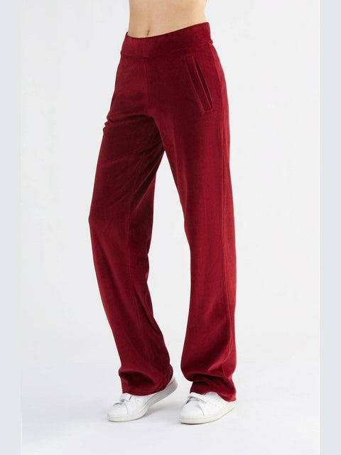 Organic Soft Fleece Straight Cut Sweatpants: Womens