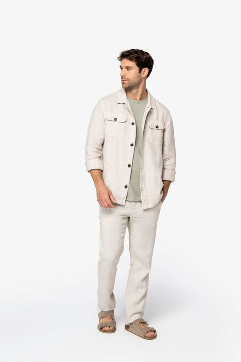 Native Spirit  Linen Washed Overshirt