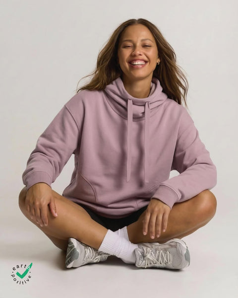 Organic Funnel Neck Sweatshirt: Womens