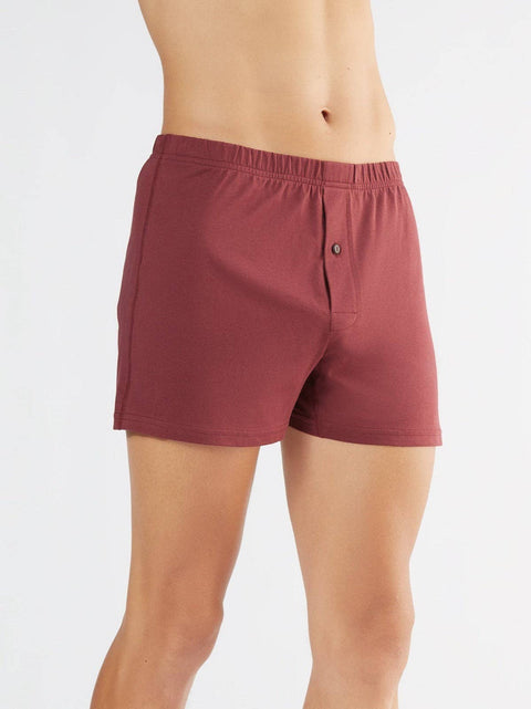 Organic Boxer Shorts with Button: Mens