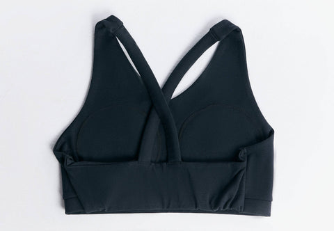 Recycled Polyester Padded V-neck Sports Bra