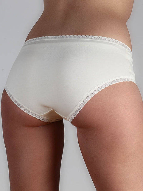 Organic Hipster Briefs with Lace