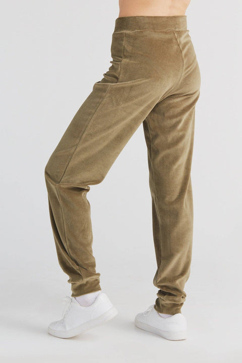 Organic Soft Fleece Cuffed Sweatpants: Womens