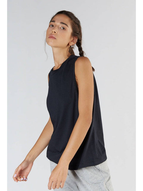 Tencel High-Neck Active Vest Top: Womens