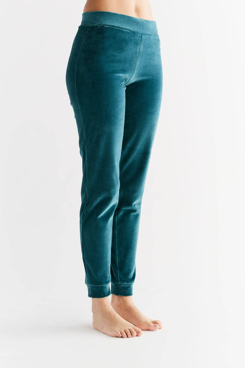 Organic Soft Fleece Cuffed Sweatpants: Womens