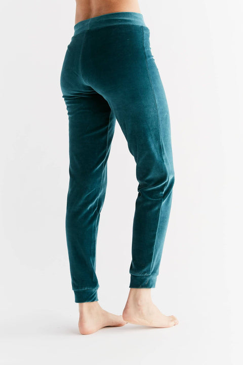 Organic Soft Fleece Cuffed Sweatpants: Womens