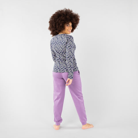 Fairtrade Organic Long Sleeve Pyjama Set with Bag (Patterned)