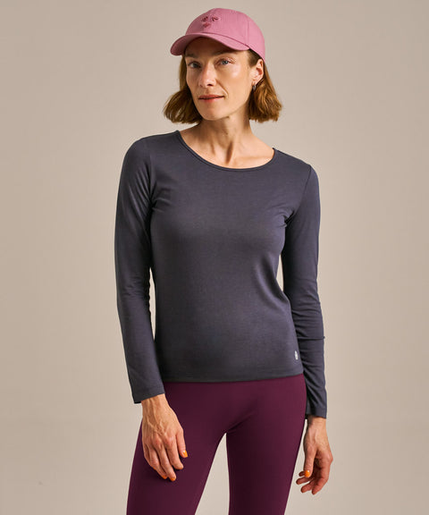 Bamboo Lightweight Long Sleeve Top: Womens