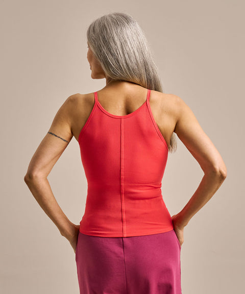 Bamboo High Neck Support Vest: Womens