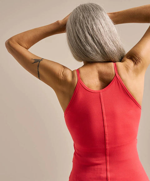 Bamboo High Neck Support Vest: Womens