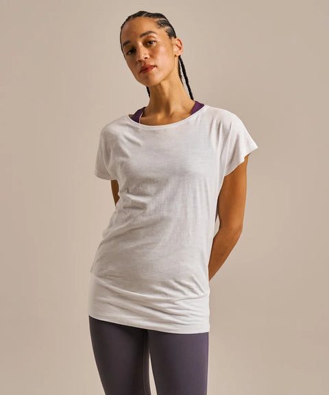 Organic Cotton & Modal Slub Flow T-shirt: Womens