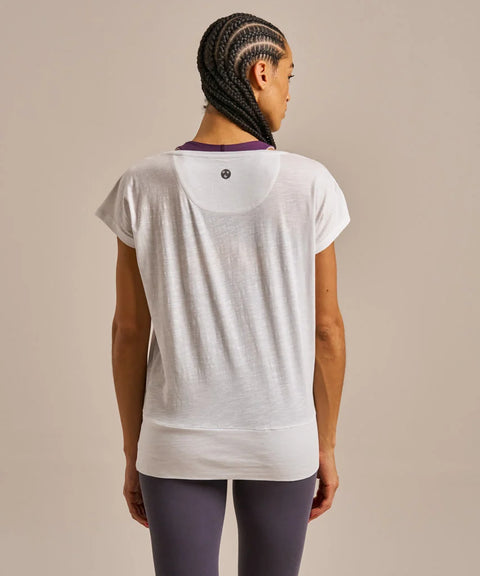 Organic Cotton & Modal Slub Flow T-shirt: Womens