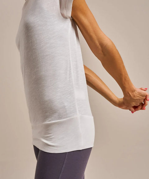 Organic Cotton & Modal Slub Flow T-shirt: Womens