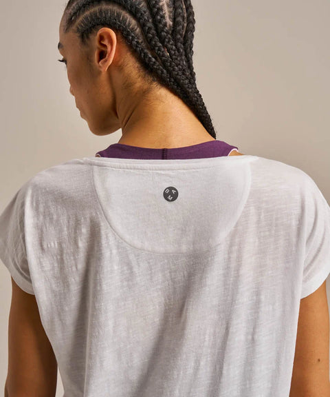 Organic Cotton & Modal Slub Flow T-shirt: Womens