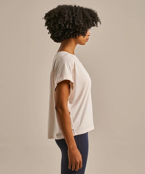 Organic Cotton & Modal Drape T-shirt: Womens