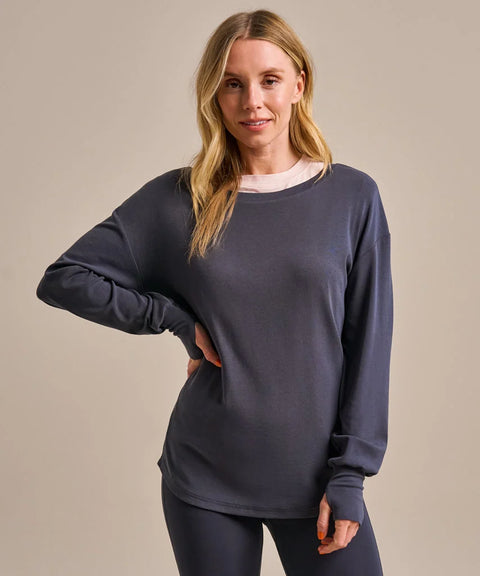 Bamboo Long Sleeve Yoga Top: Womens