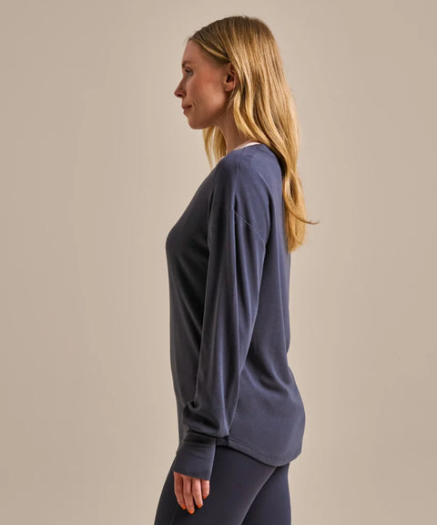Bamboo Long Sleeve Yoga Top: Womens